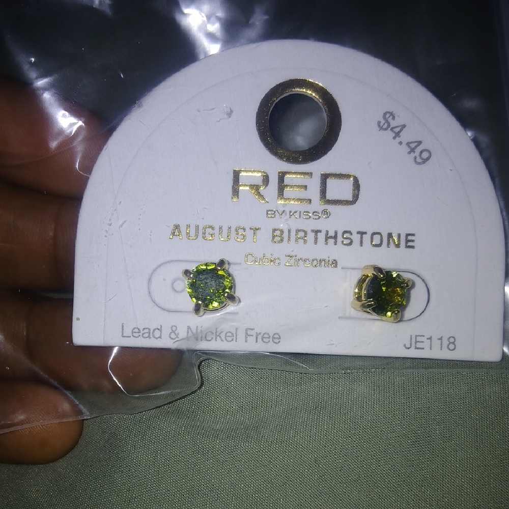 Green Cubic Zirconia Earrings